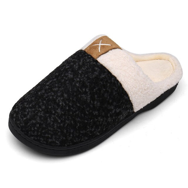 Winter Home Slippers Men House Flip Flops Women Warm Plush Slippers