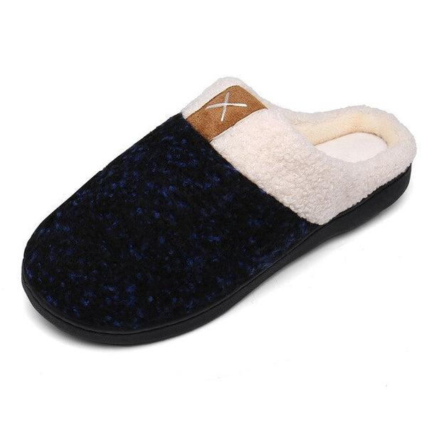 Winter Home Slippers Men House Flip Flops Women Warm Plush Slippers