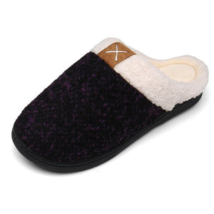 Winter Home Slippers Men House Flip Flops Women Warm Plush Slippers