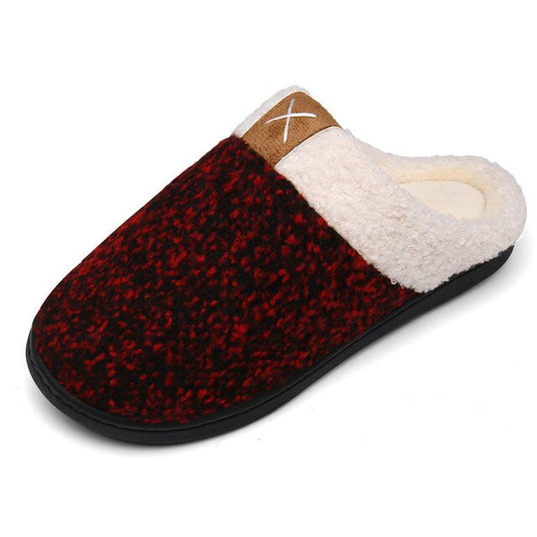 Winter Home Slippers Men House Flip Flops Women Warm Plush Slippers