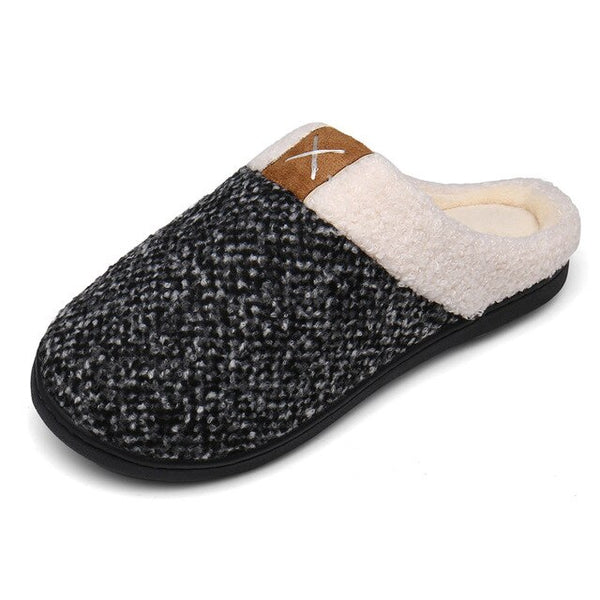 Winter Home Slippers Men House Flip Flops Women Warm Plush Slippers