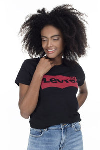 Levi's Printed Bicycle Neck T Shirts WOMEN T SHİRT