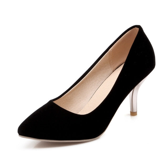 Fashion Platform Pumps Sexy High-heeled Shoes Heels Pointed Toe