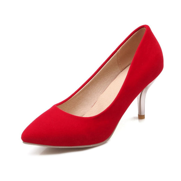Fashion Platform Pumps Sexy High-heeled Shoes Heels Pointed Toe