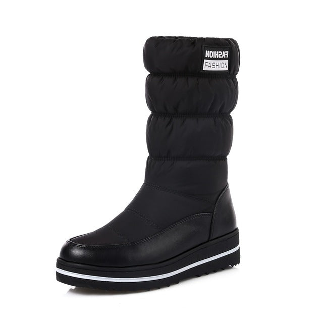 MORAZORA Plus size 35-44 new snow boots women warm cotton down