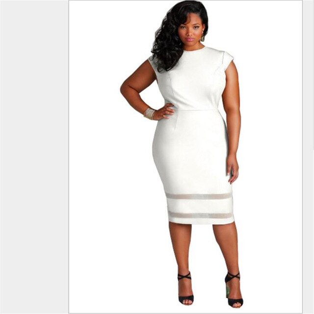 Plus Size 2018 New Summer Sexy Fashion Patchwork Short Sleeve