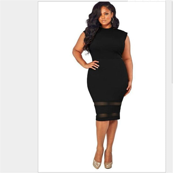 Plus Size 2018 New Summer Sexy Fashion Patchwork Short Sleeve