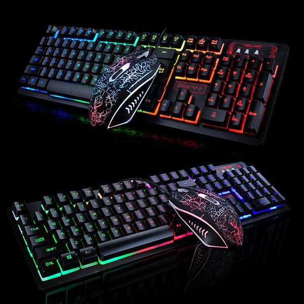 Gaming Keyboard + 2400DPI Pro Gaming Mouse Sets + Mouse Pad Gift