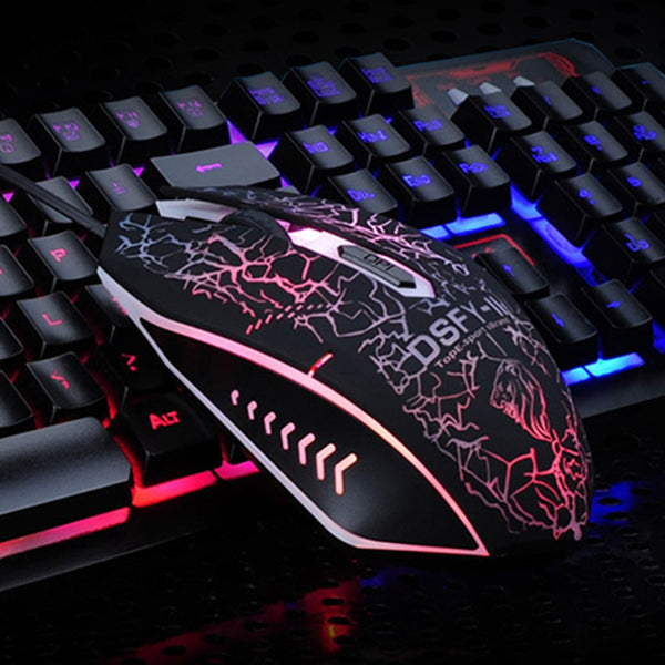 Gaming Keyboard + 2400DPI Pro Gaming Mouse Sets + Mouse Pad Gift