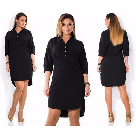 6XL Large Size 2019 New Summer women Dress Fashion Big Size