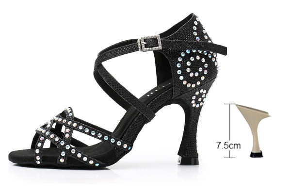 DILEECHI Latin Dance Shoes Women