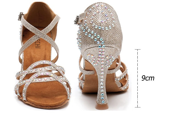 DILEECHI Latin Dance Shoes Women