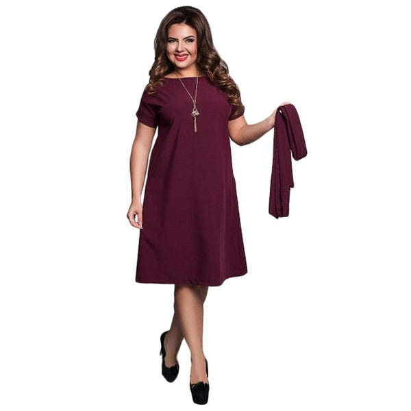 2019 Elegant Casual Women Dresses Big Size Plus Size Dresses  Women's Summer